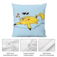 thumbnail image 5 of Funda de almohada de peluche de Pikachu, funda de almohada ultracómoda de varios tamaños, fundas protectoras antiincrustantes, 5 of 5