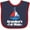 Navy and Red, variant on Inktastic Grandpas First Mate Nautical Sailboat Boys Baby Bib