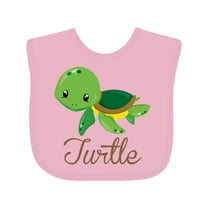 Inktastic Little Turtle Boys or Girls Baby Bib