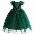 thumbnail image 6 of Spazoro Kids Girls Dress Skirts, Sleeveless Sequin Princess Pageant Party Birthday Wedding Solid Color Mesh Dresses for Child Girls Green Size 6 T, 6 of 7