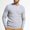 Gray men long sleeve pullover sweater a1, variant on Men's Long Sleeve Knitted Sweater Pullover Fall Winter Casual Basic Tops Solid Color Fashion Comfortable Daily Wear Street Style Outfits, Gray 2XL