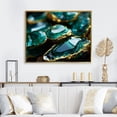 thumbnail image 2 of Designart "Amazonite Stone in Green Emerald" Oversized Landscapes Framed Wall Art - Traditional Green Stone Geode Bedroom Framed Canvas Wall Art, 2 of 7
