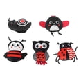 thumbnail image 2 of 5 Marionetas De De Peluche Para Contar Historias, Para Juegos De Rol Y Enseñanza, En Negro Y Rojo., 2 of 8