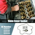 thumbnail image 2 of Unique Bargains NO.11127582245/11127552280/11427537293/11427525335 Valve Cover Gasket for BMW 128i 323i 328i X3 Z5 1 Set, 2 of 6