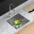 thumbnail image 2 of Bar Sink Undermount - Lordear 15 Inch Undermount Sink Bar Prep Sink Deep Single Bowl 16 Gauge R10 Tight Radius Stainless Steel Sink, 2 of 5