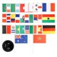 thumbnail image 1 of 1 Set Desktop Flag Office Desk Flag Decor Country Flag Ornament Tabletop Flag with Stand, 1 of 4
