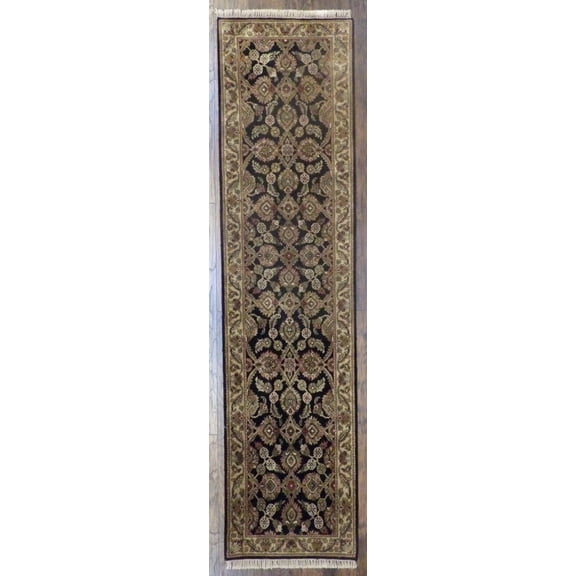 Wahi Rugs Hand Knotted Jaipur Kashan Antique Wash 2'6"x10'0" -w574