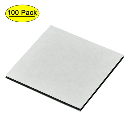 

Uxcell 40 x 40 x 1.5mm EVA Foam Square Double Sided Sticky Pads Adhesive Tape Black 100 Pack