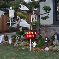 thumbnail image 6 of Kurmntregon Halloween Yard Sign With Stake Pumpkin Patch Scary With Ghost Boo Party Rustproof Neighborhood Aluminium Street Business Home Farm Garden Porch Decor Outside Outdoor Lawn 8x12inch, 6 of 7
