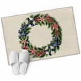 thumbnail image 6 of Christmas Nautical Bathroom Rug Washable 2x3 Entryway Rug Non Slip Winter Coastal Pine Anchor Starfish Front Door Mat Low Pile Indoor Doormat Throw Floor Carpet for Kitchen Bedroom Entrance, 6 of 8