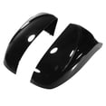 thumbnail image 4 of Par Retrovisor Espejo Cubiertas Tapa Reemplazo para Coche Brillo Negro, 4 of 6