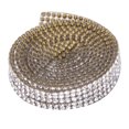 thumbnail image 4 of Rhinestone Trim, Rhinestone Chain 5 Rows 1m Rhinestone Trim Ribbon Hot Fix Crystal Chain Trim Crystal Chain Trim Garment Accessories Decoration, 4 of 7