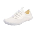 thumbnail image 3 of lnmuld Men Women Barefoot Shoes, Breathable Mesh Shoes for Water Yoga Fitness Hiking Color:White,Size:8.5, 3 of 7