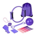 thumbnail image 1 of Lipstore Pilates Essentials Kit Accessories for Inner Thigh Exercise Training Workout Purple, 1 of 8