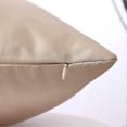 thumbnail image 5 of Funda de cojín para sofá cama, moderna, minimalista, de cuero dorado con costuras onduladas, cuadrada, 45 x 45 cm, 5 of 5