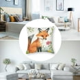 thumbnail image 5 of nygtbtfer Spring Forest Animals Pillowcase Decorative Pillowcases for Sofa Kids  Room Decor Set of 2 White, 5 of 7