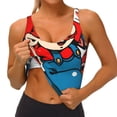 thumbnail image 4 of Lsque Mario Printed Women'S Sports Bra, Compression, Moisture Wicking, High-Impact Sports Bra For Women,Supportive sports bra-XX-Large, 4 of 9