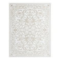 thumbnail image 2 of Unique Loom Hermitage Collection Area Rug - Peacock (9' x 12' Rectangle Snow White/Black), 2 of 6