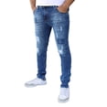 thumbnail image 3 of Pantalón rasgado de mezclilla stretch John Silver  Corte skinny Color azul stone, 3 of 6