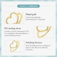 thumbnail image 7 of Sterling Silver 925 Simple Minimalist Heart Finger Rings for Women Wedding Engagement Statement Jewelry, 7 of 7