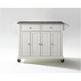 thumbnail image 1 of Kingfisher Lane Solid Granite Top Kitchen Cart in White, 1 of 4