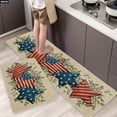 thumbnail image 6 of Beautynvta 2 Pcs Patriotic Floor Mats, Patriotic Stars Stripe Kitchen Rugs, Non Slip Rectangle Doormats, Red White Blue Floor Mat for Indoor Outdoor, 15.75''x23.62'' & 15.75''x47.24'', 6 of 6
