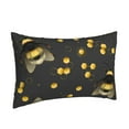 thumbnail image 2 of Binfone Bumblebee Standard Size Pillowcase, Long Staple Pure Cotton Envelope Closure Pillow Cover,14"X20", 2 of 9