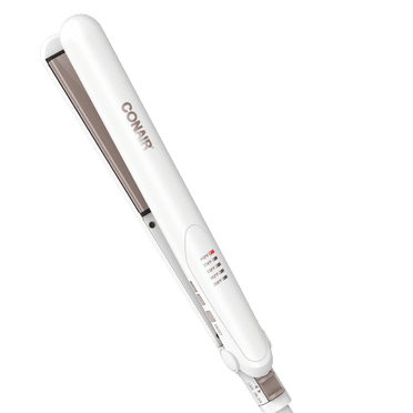 Conair Double Ceramic 1" Flat Iron Hair Straightener, 5 Heat Settings