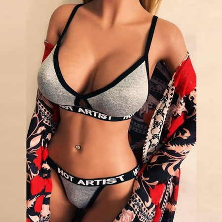 

Cathalem Chemise Lingerie for Women Support Women Lingerie Corset Solid Mesh Underwire Sleepwear Underwear Leopard Lingerie Underwear Silver Small