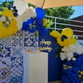 thumbnail image 5 of Royal Blue and Yellow Balloons Arch Garland Kit,134pcs Dark Blue White Lemon Yellow Balloons for Boy Oh Baby Shower Bridal Shower Gender Reveal Graduation Birthday Party Decorations, 5 of 15