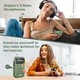 thumbnail image 4 of Radio portátil XHDATA D220 AM FM SW funciona con pilas, color verde, 4 of 6