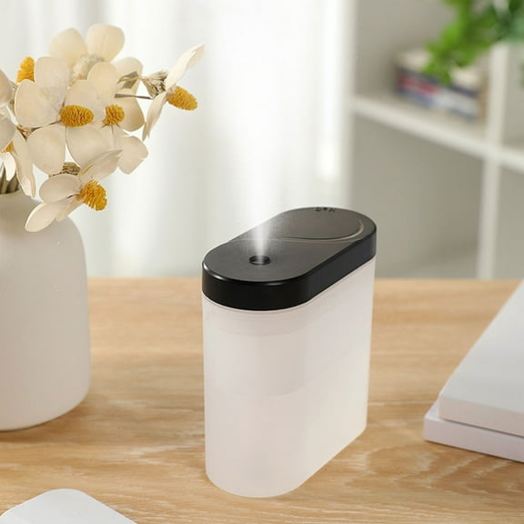 Oggfader Humidifier for Room USB Humidifier With Colorful Lights Quiet Cool Mist Humidifier For Bedroom And Office Plants Easy To Clean Black