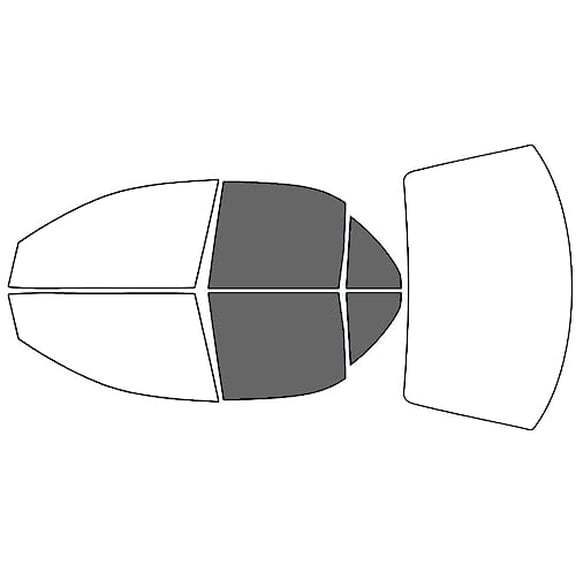 Rvinyl Window Tint Kit Compatible with Cadillac Catera 1997-2001 - Back Precut Kit - 35%