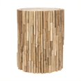 thumbnail image 1 of Safavieh Tabouret Rond Nico en Teck Marron, 1 of 1