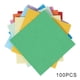 thumbnail image 3 of Vogacara Papel de Origami Multicolor de 100 Uds., papel de Origami de Color sólido, papeles cuadrados plegables hechos a mano, tarjetas para álbum de Juguetes de construcción Vogacara JJ15117-00, 3 of 6