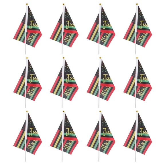 WHAMVOX 100 PCS Africa Day Garden Flag American Bunting Flags