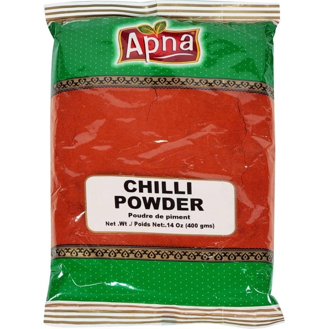 Apna - Poudre de Piment - 400 g - 1 Unité - Épice Intense et Couleur Naturelle Vibrante Apportent une Chaleur Authentique et une Saveur Riche à Chaque Repas (1 Unité)