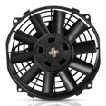 thumbnail image 1 of Universal Slim Fan Push Pull Electric Radiator Inhale Cooling Fans 12V 80W Engine Fan with Mount Kit(Diameter 12 Inch),1 * Automotive electronic fan,Black, 1 of 5