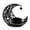 Black, variant on BINGLI Metal Crescent Moon Candle Holder Hollow Crescent Shape Decorative Tea Light Stand 4 x 3.8 Inch Home Bar Restaurant Ornament