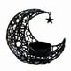 thumbnail image 1 of Portavelas de Metal en Forma de Luna - Diseño de Cristal, Almohadilla Antideslizante, Decorativos - para Centros de Mesa, Bodas y Cenas a la Luz de las Velas, 1 of 2