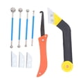 thumbnail image 2 of Tile Caulk Finishing Tool, Long Handle Caulking Edge Tool  for Construction, 2 of 7