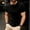 Black-A, variant on FRSASU Men's Muscle T-Shirt Bodybuilding Gym Tee Short Sleeve Button Casual Work Athletic Workout Tee Tops White-A