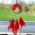 thumbnail image 4 of YUVA Woven Car Interior Pendant, Iron, Black/Red, Decorative, Good Luck Meaning, Rearview Mirror Hanging, Enhances Ambiance, 4 of 8