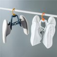 thumbnail image 4 of Windproof Plastic Shoe Rack Multifunction Rotatable Hangers Portable Durable Coat Hooks Household Drying Rack for Balcony, 4 of 8