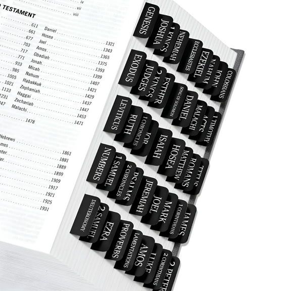 CCOCC Bible Tabs for Women & Men,Bible Book Tabs for Study Bible,Large Print Repositionable Bible Index Tabs,Bible Labels Tabs,Bible Study Supplies