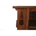 thumbnail image 5 of Pemberly Row Arts and Crafts Wood Bookcase w/ Side Shelves in Walnut, 5 of 5
