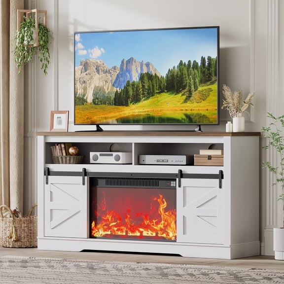 Floating TV Stand 70 Inch, Wall Mounted Entertainment Center, Modern TV Stand for Living Room, Walnut TV Stand for 65 Inch TV, Floating Entertainment Center White