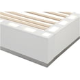 thumbnail image 6 of JERFIT Milky White Queen 5-Piece LED Modern Bedroom Set with Upholstered Bed, Dresser, Mirror, Nightstand & Chest, Wood Furniture, 6 of 10
