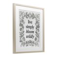 thumbnail image 3 of Stupell Industries Bloom Wildly Vintage Border Birch Framed Print Under Glass, design by Lettered and Lined, 21 x 17, 3 of 10