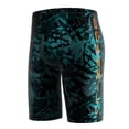 thumbnail image 3 of Conairie Mens Swim Trunks Elastic Waist Competitive Athletic Swim Team Suit Elastic Waist Summer Swimming Shorts Upf 50+ Green L, 3 of 3